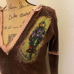 Ed Hardy Pull Over Sweater with hood